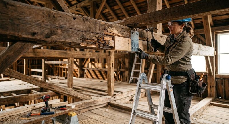 Wood Beam Repair in Kansas City, KS