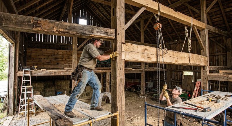 Barn Beam Replacement in Conroe, TX