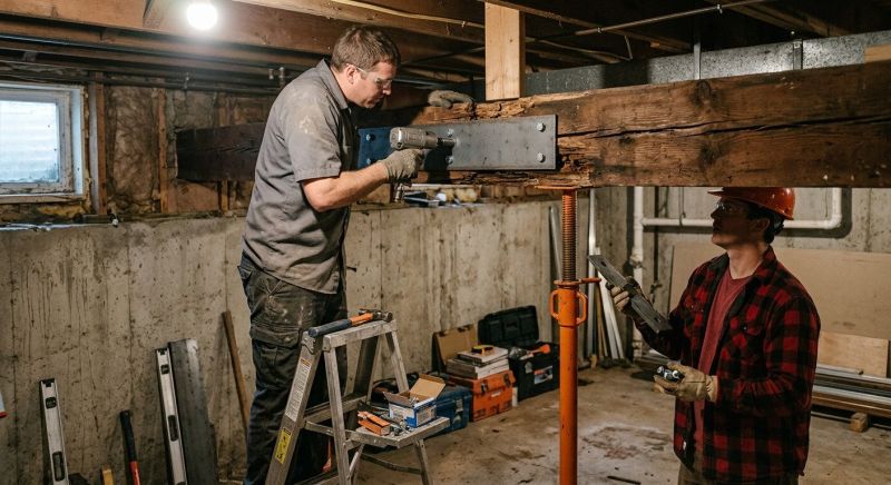 Basement Joist Repair in Kansas City, KS