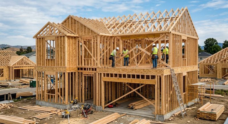 Home Addition Framing in Conroe, TX
