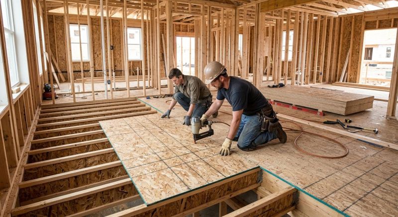 Plywood Flooring Installation in Conroe, TX