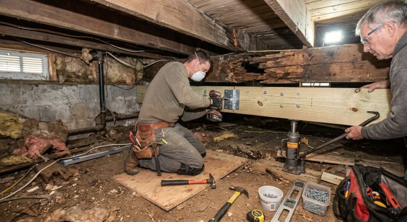 Sagging Floor Joist Repair in Conroe, TX